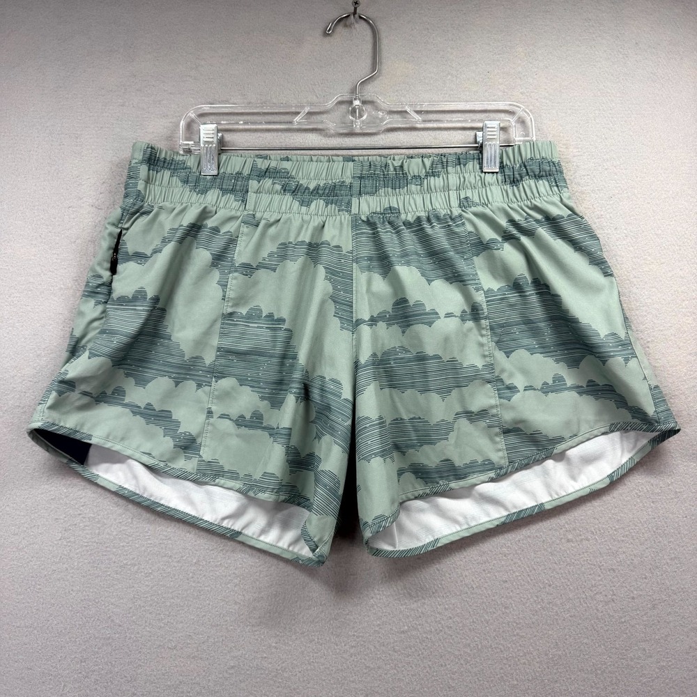 Rabbit Feelin Fine Shorts Womens XL Fits W34* Green Surf Cloud Stretch 4" Inseam